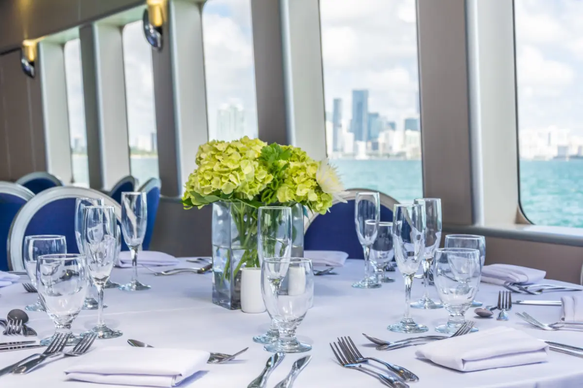 100 person yacht rental Miami Biscayne Lady capacity