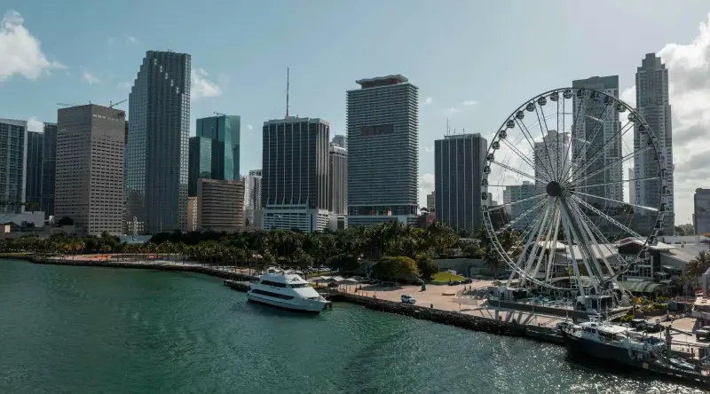Venetian Lady yacht deck view Miami private charter