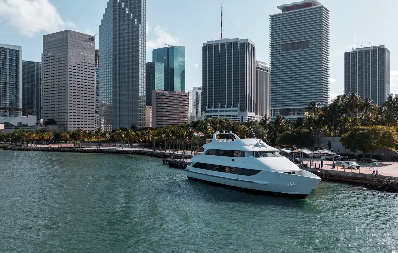 Venetian Lady elegant yacht Miami sunset cruise for upscale gatherings up to 140 guests