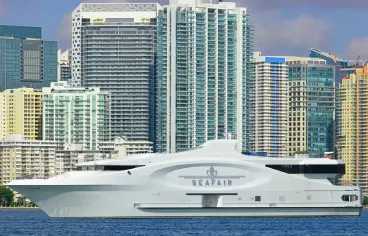 Sea Fair luxury mega yacht rental Miami for weddings and corporate events up to 600 guests