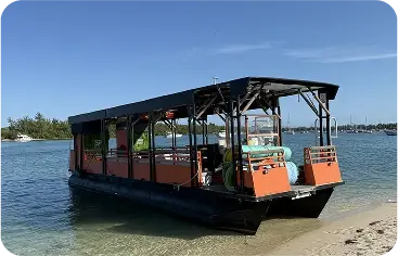 50-foot Cat Lux party catamaran rental Miami Beach up to 40 passengers