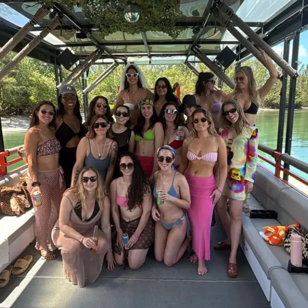 Graduation group on luxury yacht charter