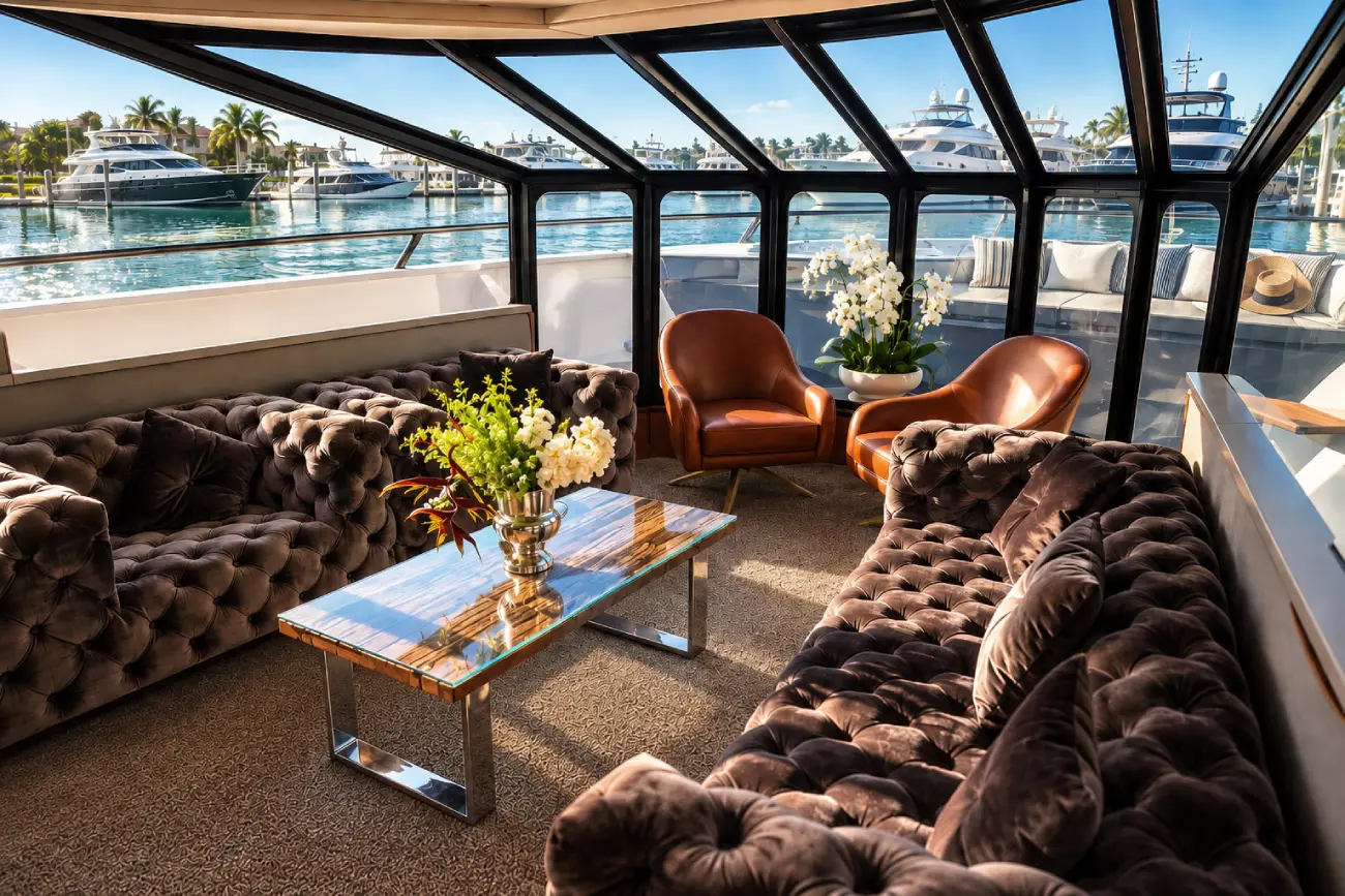 Luxury yacht charter Miami Stellar Yacht cruising South Florida