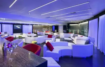 Sea Fair yacht deck setup for luxury Miami event charter