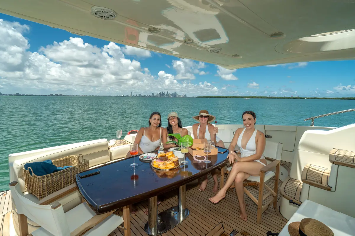65ft Sea La Vie Azimut Flybridge Miami fully equipped galley kitchen below deck