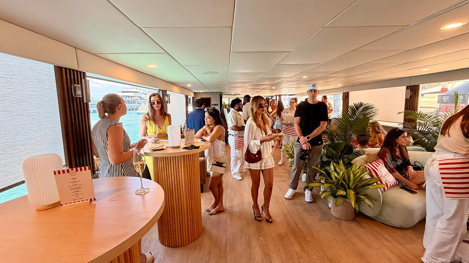 Stellar Yacht Miami open deck corporate event yacht charter