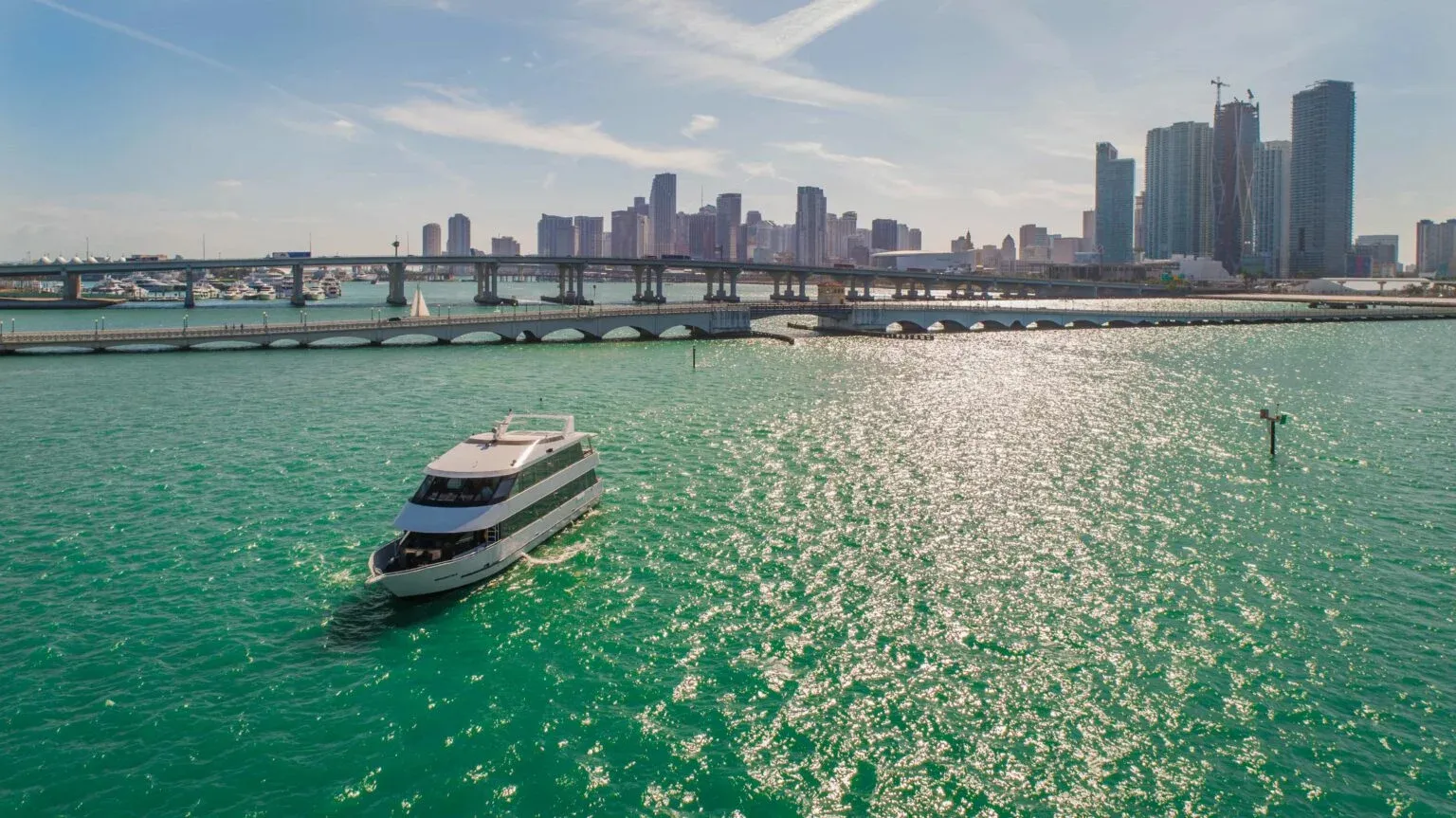 Yacht party Miami Mid Sun aft deck entertaining space Star Island views